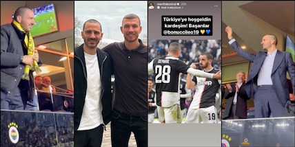 Bonucci, Fenerbahce che sa di... Italia: foto con Dzeko e post di Demiral