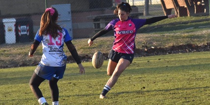 L'IVECO CUS Torino Rugby femminile sul campo del Calvisano