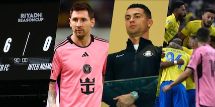 L'Inter Miami crolla sotto gli occhi di Ronaldo: solo 7' per Messi