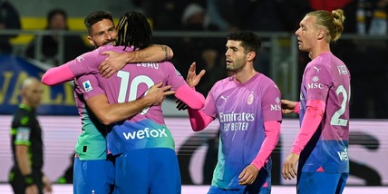 Soulé, gol e assist non bastano al Frosinone: 3-2 Milan, decide ancora Jovic