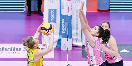 Casalmaggiore vince il primo set poi Conegliano domina la partita