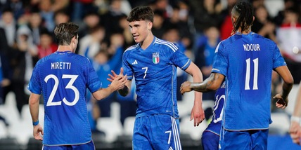 Miretti show, Casadei e Fabbian gol: vola l'Italia di Nunziata, Lettonia ko