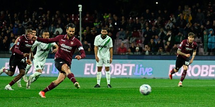 La Salernitana beffa il Sassuolo al 92': 2-2 nello scontro salvezza