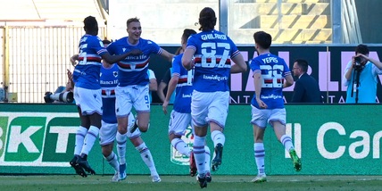 Palermo, non basta Brunori: 2-2 con la Sampdoria. Frena il Parma, ok Como