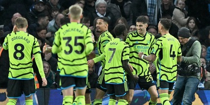 L'Arsenal batte De Zerbi e vola in testa. Poker City al Crystal Palace