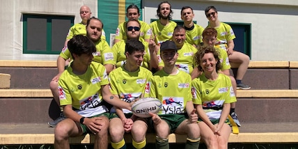 Tre atleti e due partner del team ASAD BRC Biella agli Invitational Flag Rugby Tournament