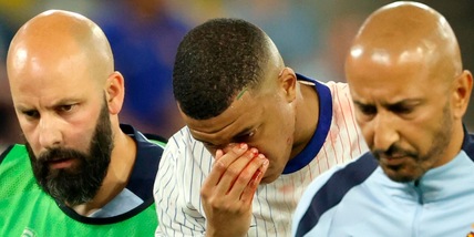 Deschamps e l’infortunio di Mbappé al naso: “Non è messo per niente bene"