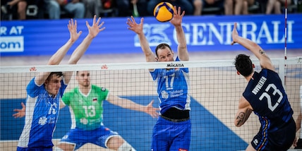 Nazionale Maschile: Slovenia in gran spolvero, Italia si inchina