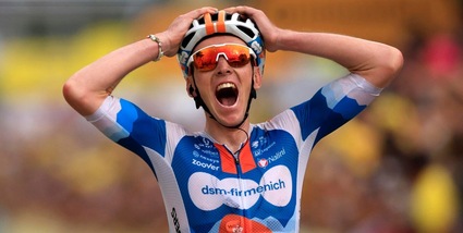 Tour de France, Bardet vince la prima tappa a Rimini e prende maglia gialla