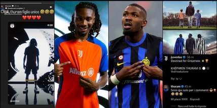 Thuram, è già Juve-Inter! Marcus sui social: "Khephren figlio unico"