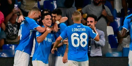 Napoli, tris al Maradona: gioia Conte, Bologna ko. La Roma cade con l'Empoli