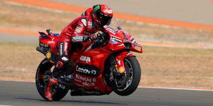 Bagnaia 9° nella sprint del GP d'Aragona: Marquez primo davanti a Martin