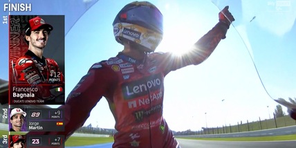 Super Bagnaia, vince la Sprint a Misano e recupera punti a Martin