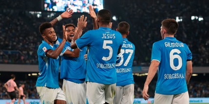 Il Napoli di Conte è già una macchina da gol: cinque reti al Palermo