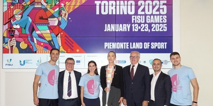 La Torcia dei FISU Games Torino 2025 a Roma per la consegna di FederCUSI al Coni