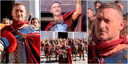 Totti, dal ritorno in campo al…Gladiatore: l’ex Roma spunta a sorpresa alla parata