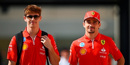Charles Leclerc in pista insieme ad Arthur: Ferrari nella storia comunque vada