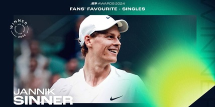 Sinner, Bolelli e Vavassori: l'Italia trionfa nel mondo dei tifosi, i premi ATP