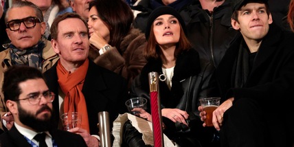 Keira Knightley, è Como Hollywood con Adrien Brody e Michael Fassbender