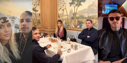 Wanda Nara a tavola con L-Gante e... Maxi Lopez: lo scatto social dopo Icardi