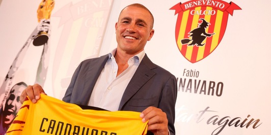 Cannavaro: la prima su una panchina italiana