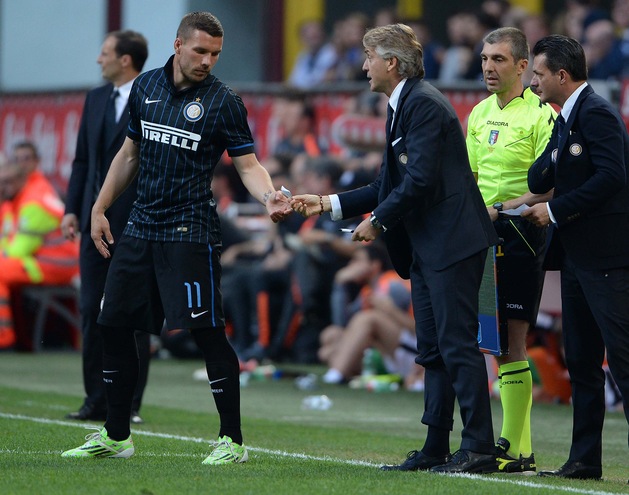 Inter, Vidic e Podolski out contro il Genoa