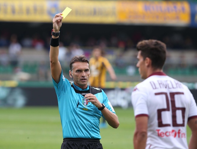 L'arbitro di Ascoli-Entella è Eugenio Abbatista
