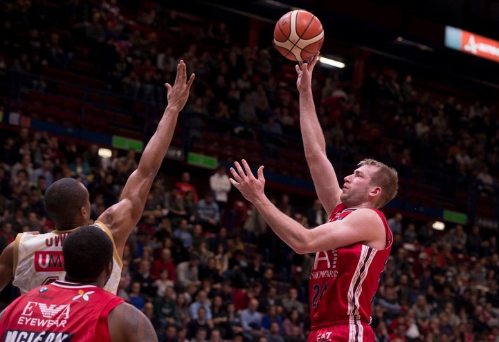 Basket, Eurolega: Milano, quota in salita a 2,15