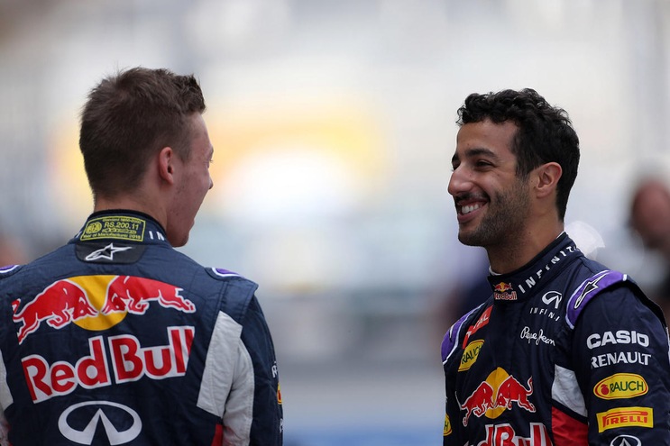 F1, Ricciardo: «Kvyat è stato bravissimo»