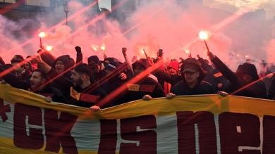 Lazio-Galatasaray, bombe carta nel centro di Roma