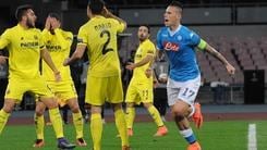 Europa League, Napoli-Villarreal 1-1, azzurri eliminati