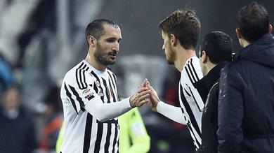 Juventus: si ferma Chiellini, problema al polpaccio 