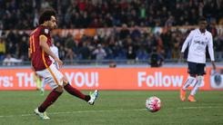 Roma-Bologna 1-1, Salah risponde a Rossettini