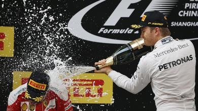GP Cina: Rosberg da mondiale, Vettel da cineteca