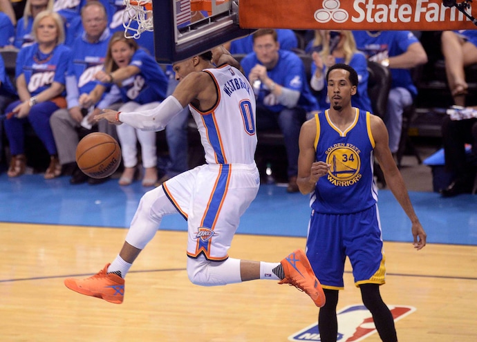 Westbrook schianta i Warriors, OKC sul 3-1