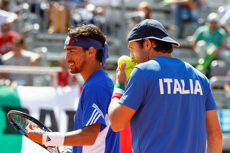 Tennis, quarti di Coppa Davis: l'Italia perde nel doppio