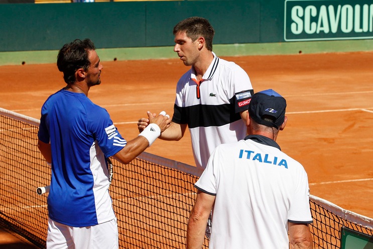 Tennis, Coppa Davis: Fognini ko, Italia eliminata