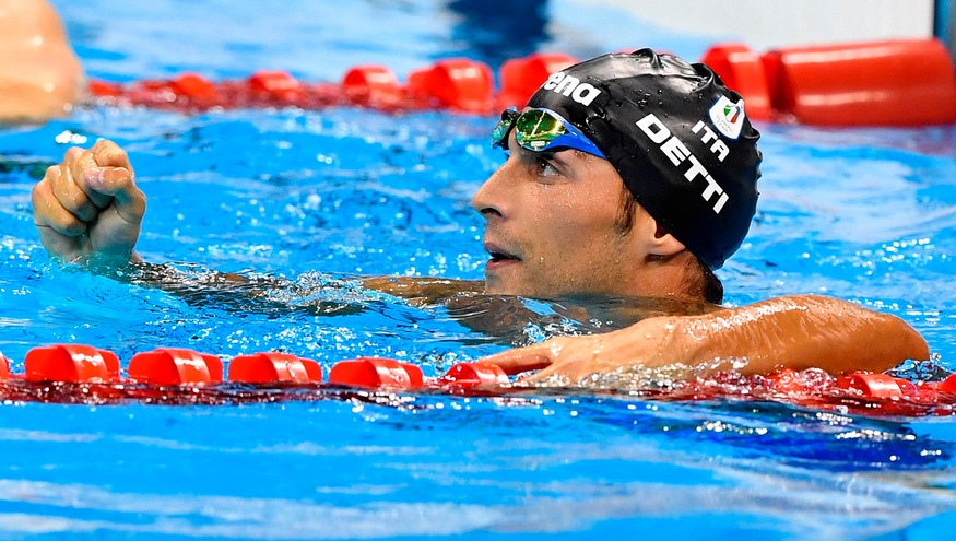 Olimpiadi nuoto: fantastico Detti, bronzo nei 400 sl