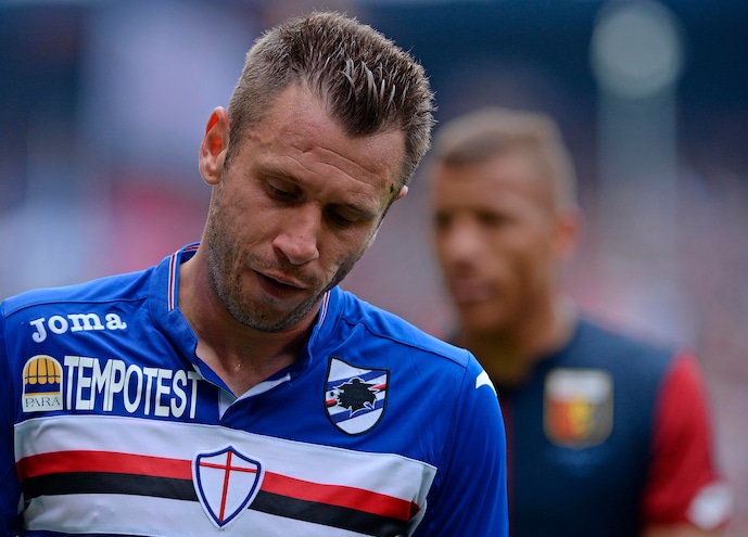 Calciomercato Sampdoria, Cassano verso il Sassuolo