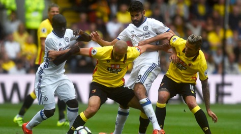 Premier League, Watford-Chelsea 1-2: Conte batte Mazzarri in rimonta
