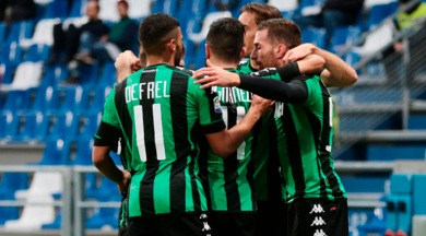 Serie A, Sassuolo-Empoli 3-0. Pescara-Cagliari 1-1