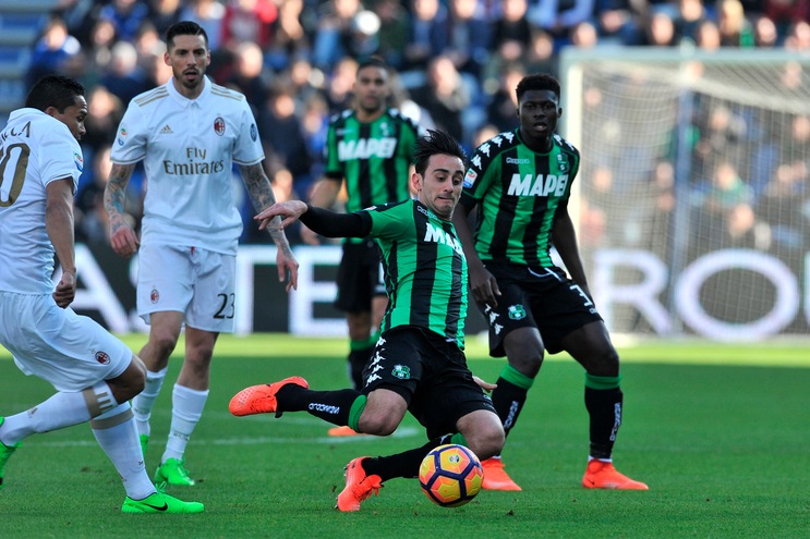 Serie A Sassuolo-Milan 0-1, il tabellino