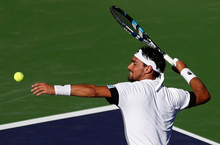 Indian Wells, impresa di Fognini: eliminato Tsonga. Fuori Murray