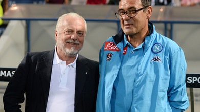 De Laurentiis: «Sarri vuole l'aumento? Dipende dagli scudetti...»