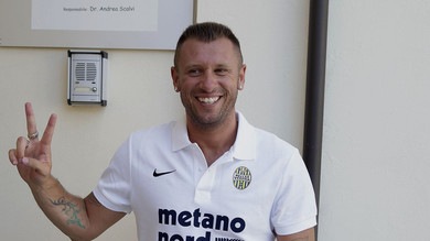 Verona, dietrofront Cassano: «Non mi ritiro, solo un momento di debolezza»