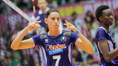 La centrale Raphaela Folie alla vigilia di Italia-Turchia