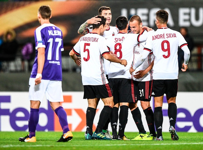 Europa League Austria Vienna-Milan 1-5, il tabellino