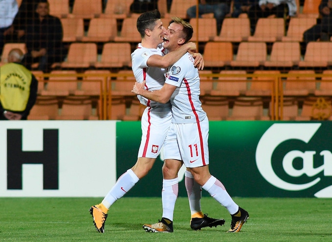 Polonia, sei gol all'Armenia. Lewandowski show