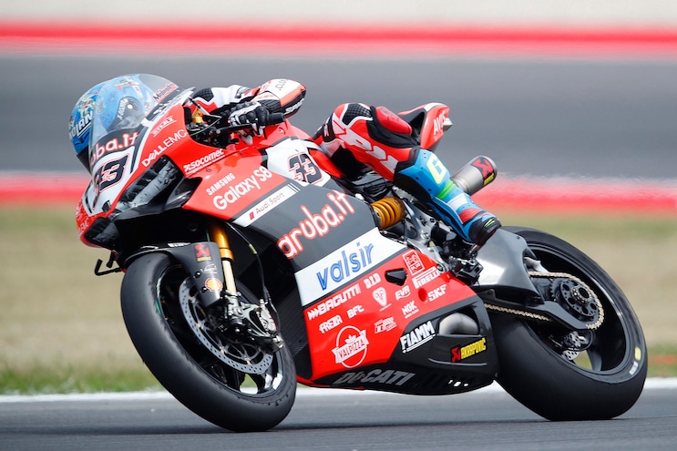 SBK Ducati, Melandri: «Ero senza grip»