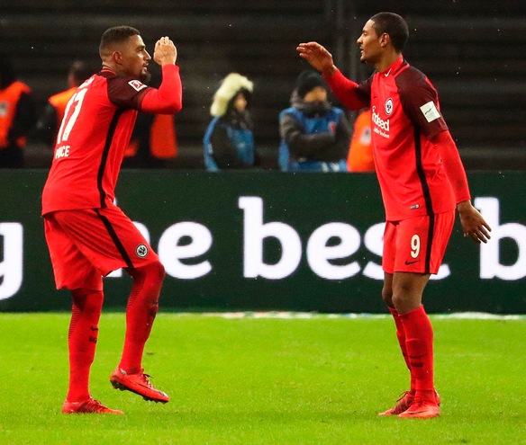 Bundesliga: segna Boateng, l'Eintracht batte l'Hertha